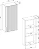 Badezimmer Hängeschrank mit 35 cm Breite in Kaschmir, Produktbild-Vorschau 8
