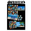 Magnettafel Schwarz 79x49cm Travels, Metall Magnetische Produktbild-Vorschau 2