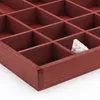 Woodweaver | Schmuckregal Holz Bordeaux – 28 Fächer Produktbild-Vorschau 8