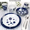 18tlg Kaffeeservice Pula blau Punkte Porzellan 6 Pers. Produktbild-Vorschau 5