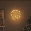 vidaXL Ball mit 96 LEDs Warmweiß 31,5 x 31,5 x 32 cm Metall Produktbild-Vorschau 2