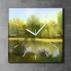 Coloray Uhr auf Leinwand 30x30 cm Wand Uhr Dekoration Produktbild-Vorschau 2