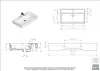 Aqua Bagno Waschbecken 80 im modernen Loft Air Design Eckig Produktbild-Vorschau 8
