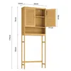 BEALIFE Badezimmerschrank 66x23x170 cm | In Holzoptik mit Produktbild-Vorschau 2