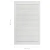 vidaXL Schranktüren Lamellen-Design 4 Stk Weiß 99,3x49,4 cm Produktbild-Vorschau 12