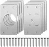 Set di 8 piastre di riparazione per cerniere 4,5x9 cm per Anteprima dell’immagine prodotto 8