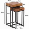 FineBuy tavolino FB51457 Tavolino in metallo Sheesham set Anteprima dell’immagine prodotto 3