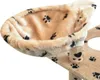 Katzen-Kratzbaum Sisal 150 cm Beige mit Pfoten-Aufdruck Produktbild-Vorschau 5