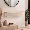 LOFT42 Stora Podwójna półka na buty - metalowa - beżowa Podgląd zdjęcia produktu 4