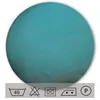 Kissenbezug rund 50 cm petrol Leinenoptik Kissenhülle Produktbild-Vorschau 9