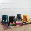 Tabouret - HOME DECO FACTORY - Empilable - Jaune Voir les images du produit 5