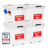 ATHLON TOOLS 4 x 80L Aufbewahrungsboxen mit Deckel - rot Produktbild-Vorschau 1