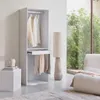 sweeek - Ankleidemodul mit Garderobe und Hosenhalter - Weiß Produktbild-Vorschau 5
