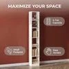 6-stöckiges Bücherregal Würfelregal, 24 x 30 x 183 cm Weiß Produktbild-Vorschau 2