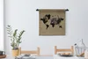 MuchoWow® Wandteppich Wandbehang Weltkarte - Elefant - Produktbild-Vorschau 2