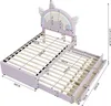 okwish Kinderbett Flachbett 90×200 cm mit ausziehbares Produktbild-Vorschau 7