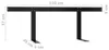 vidaXL Rückenlehne für Palettensofa Schwarz 110 cm Eisen Produktbild-Vorschau 8