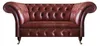 Leder Braun Polstermöbel Moderne Zweisitzer Sofa Couch Produktbild-Vorschau 1