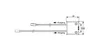 A technical drawing of an LED IR switch with dimensions and input/output labels. Anteprima dell’immagine prodotto