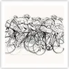 Poster - Poster ohne Rahmen - Fahrrad Rennen Rad - 60x60 cm Produktbild-Vorschau 1