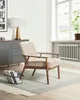 BELIANI Sessel Beige u. Dunkelbraun aus Bouclé mit Holz Produktbild-Vorschau 2