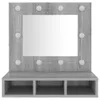 vidaXL Spiegelschrank mit LED Grau Sonoma 60x31,5x62 cm -  Produktbild-Vorschau 6