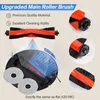 A collage of images showing a vacuum cleaner roller brush and its features. Voir les images du produit