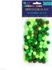 Pompons en polyester vert 1cm 120pcs Voir les images du produit 8