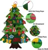 Árbol de Navidad de fieltro con guirnalda de luces LED y 32 Vista previa de la imagen del producto 3
