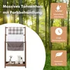 Freistehender Handtuchhalter aus Holz, 3-stufig mit Ablage, Produktbild-Vorschau 4