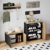 Merax Garderoben-Set 5-teilig mit Spiegel und Schuhschrank, Produktbild-Vorschau 1