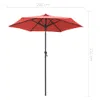 vidaXL Parasol Terracotta 200 x 224 cm Aluminium Voir les images du produit 13