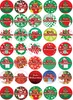 Frohe Weihnachten - Aufkleber rund 30x30mm  für Weihnachten Produktbild-Vorschau 1