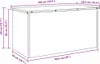 vidaXL Coffre de rangement extérieur rouillé 100 x 50,5 x Voir les images du produit 6