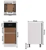 vidaXL Schubunterschrank Lyon Schwarz 40x46x81,5 cm Produktbild-Vorschau 6