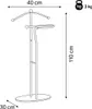 Autronic výška 110 cm masiv kaučukovník černé moření kov Náhľad obrázku produktu 2