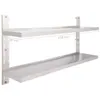 vidaXL Wandregal mit 2 Ablagen Edelstahl 150x30 cm Produktbild-Vorschau 1
