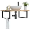 The Living Store Mensola per lavabo a parete in acciaio e Anteprima dell’immagine prodotto 2
