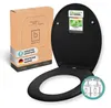 BENKSTEIN WC Sitz Toilettendeckel schwarz oval Klodeckel Produktbild-Vorschau 10