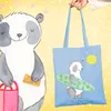 Mr. & Mrs. Panda Tote Bag Panda Surfen - Sky Blue - Produktbild-Vorschau 2