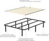 DEWINNER Stelaż łóżkowy 140 x 190 cm, wysokość 29 cm, 13 Podgląd zdjęcia produktu 4