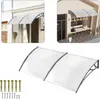 UISEBRT 200*100cm šedá střešní stříška na dveře a balkony Náhled obrázku produktu 1