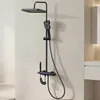 Stanew Duschsäule, Schwarz, Titan, mit quadratischem Kopf, Produktbild-Vorschau 1