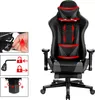 Luxe Gaming-Stuhl – Grau – Mit Fußstütze – Höhenverstellbar Produktbild-Vorschau 2