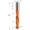 Cmt Dübelbohrer nicht befahrbar D5x30 S=8x20 L55,5 P Produktbild-Vorschau 2