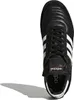 A top-down view of a black Adidas soccer shoe with white stripes. Náhled obrázku produktu