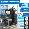 KESSER® Sandfilteranlage mit Pumpe & 800g Filterbällen, 10 Produktbild-Vorschau 2