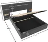 A diagram of a bed frame with dimensions labeled. Náhled obrázku produktu