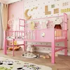 MODFU Kinderbett 90x200 Niedriges Hochbett mit Produktbild-Vorschau 3
