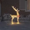 vidaXL 3D Rentier mit 140 LEDs Warmweiß 128 cm PET Produktbild-Vorschau 2